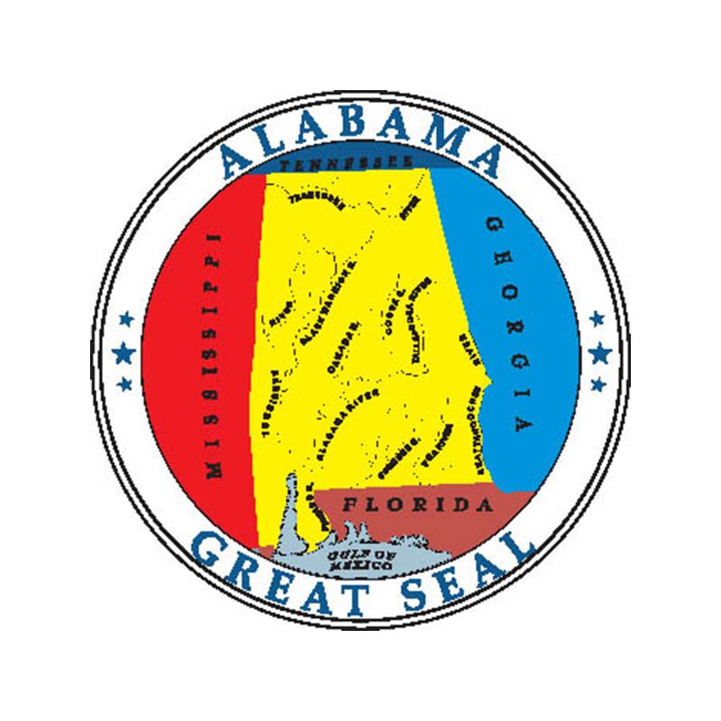 Alabama Seal N4030 A4 Photo Print