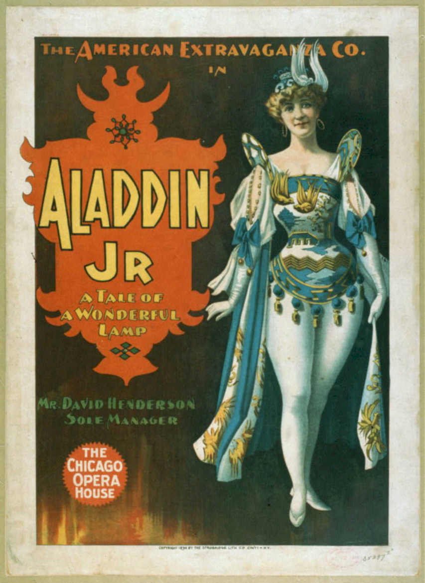 Aladdin Jr Opera Vintage Retro Advert Poster A4 Photo Print