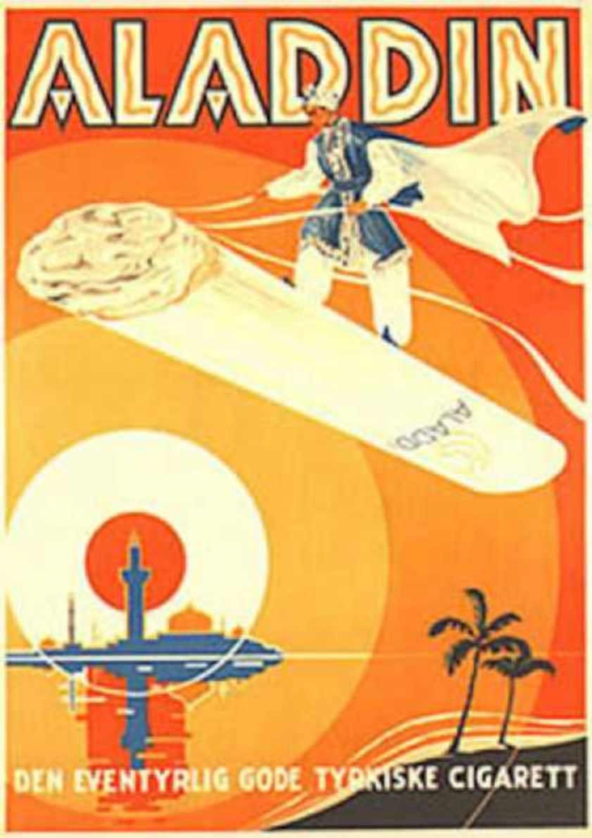 Aladdin Magic Carpet Vintage Retro Advert Ads A4 Photo Print