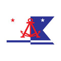 Alameda City Flag N6561 A4 Photo Print