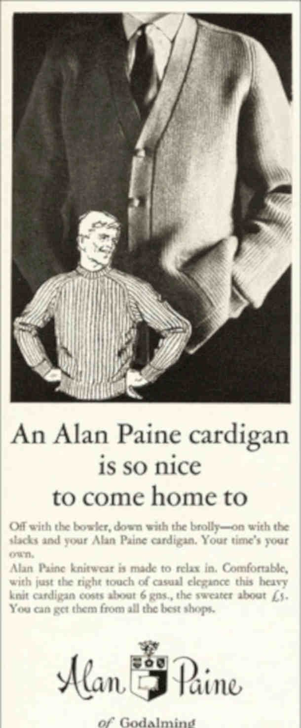 Alan Paine Cardigans Vintage Retro Advert Poster A4 Photo Print