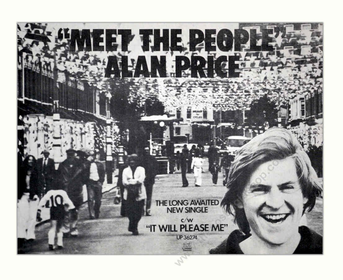 Alan Price People Vintage Retro Advert Poster A4 Photo Print