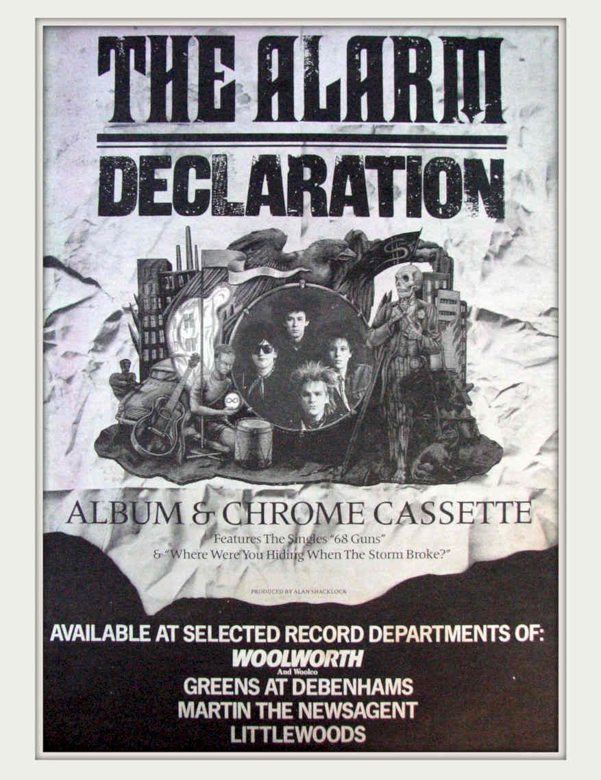 Alarm Declaration Guns Vintage Retro Advert Poster A4 Photo Print