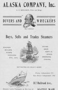 Alaska Divers Ship Vintage Retro Advert Poster A4 Photo Print