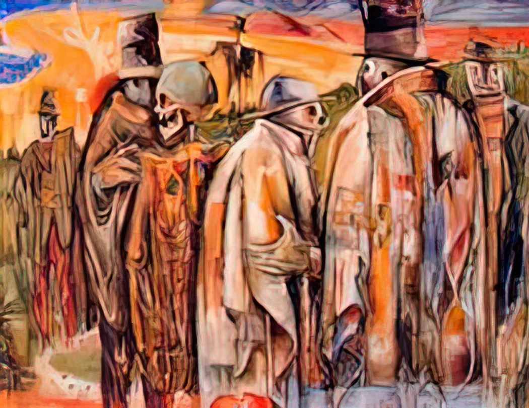 Albert Bloch conference Art A4 Photo Print