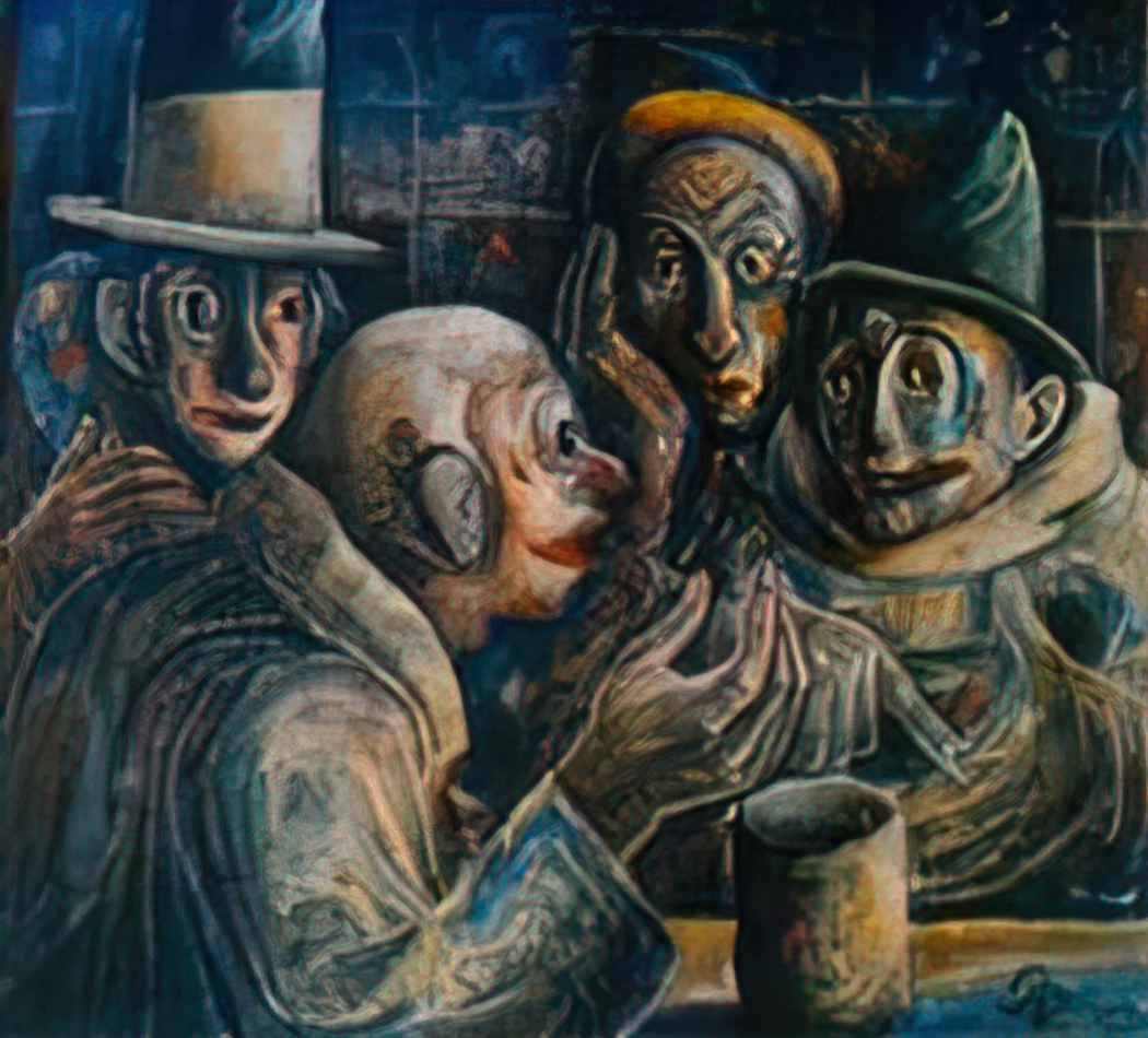 Albert Bloch conversation 1950 Art A4 Photo Print