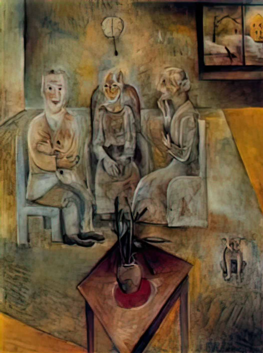 Albert Bloch group of three Art A4 Photo Print UK