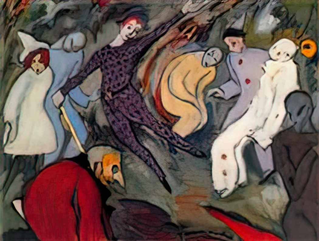 Albert Bloch harlequinade 1911 Art A4 Photo Print