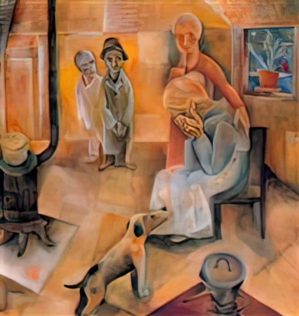 Albert Bloch interior Art A4 Photo Print UK