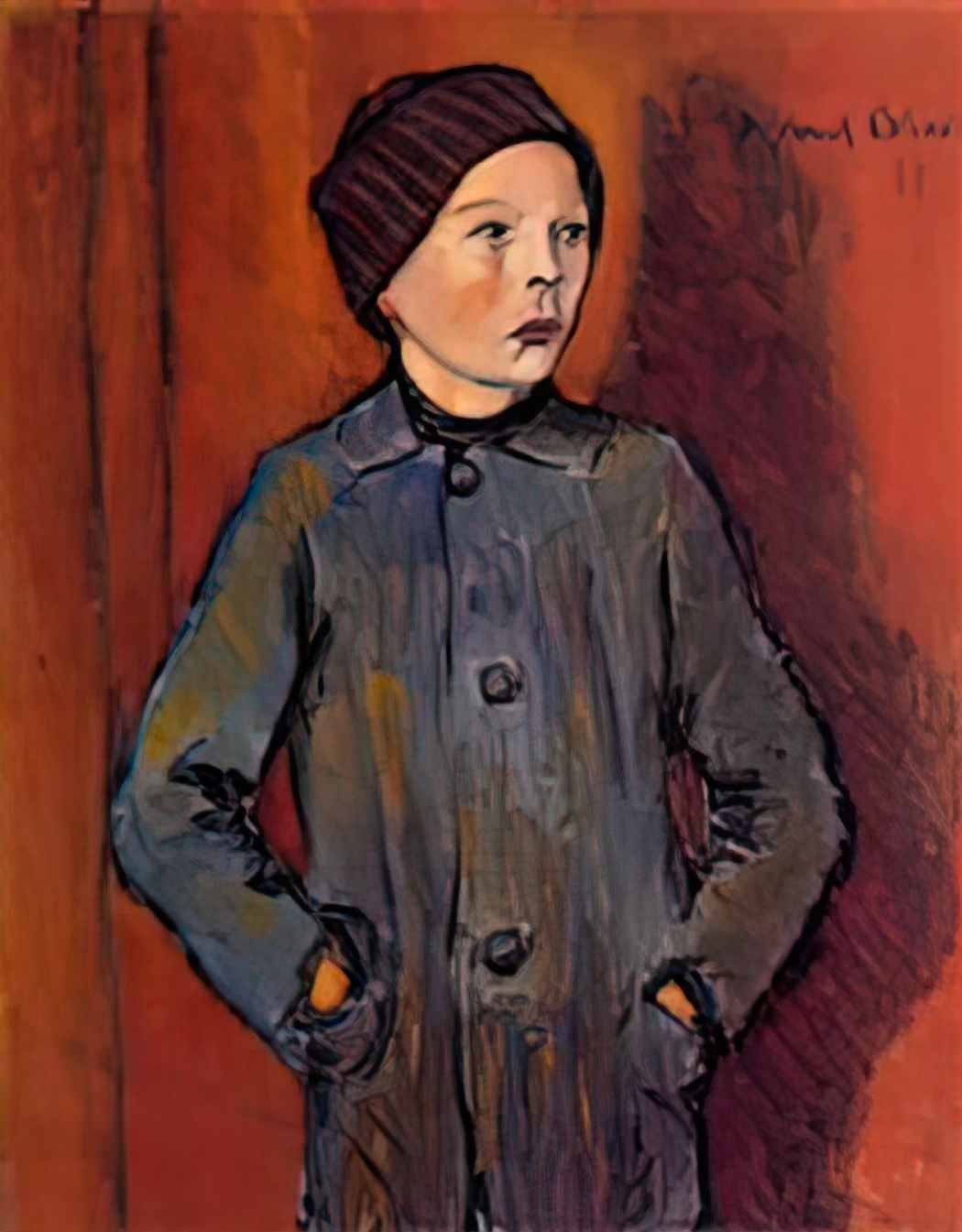 Albert Bloch portrait of a boy Art A4 Photo Print UK