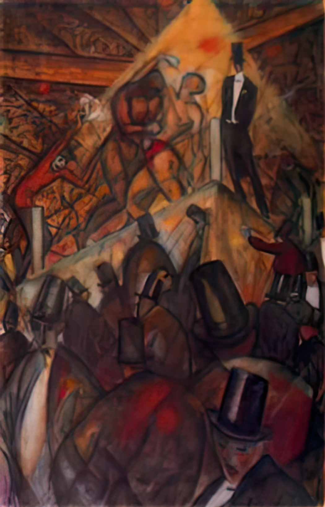 Albert Bloch prize fight Art A4 Photo Print