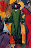 Albert Bloch the green dress 1913 Art A4 Photo Print