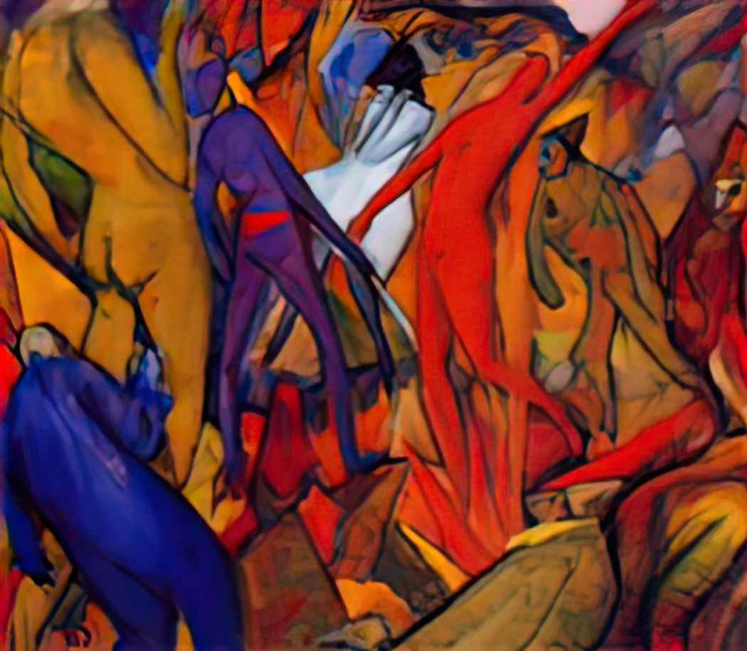 Albert Bloch untitled infernal figures Art A4 Photo Print