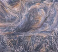 Albert Bloch windy night sky 1944 Art A4 Photo Print