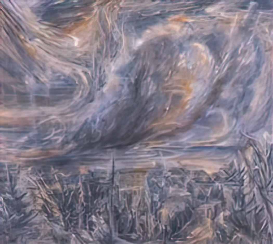 Albert Bloch windy night sky 1944 Art A4 Photo Print