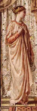 Albert Joseph Moore Standing Female Figure Holding A Vase A4 Photo Print