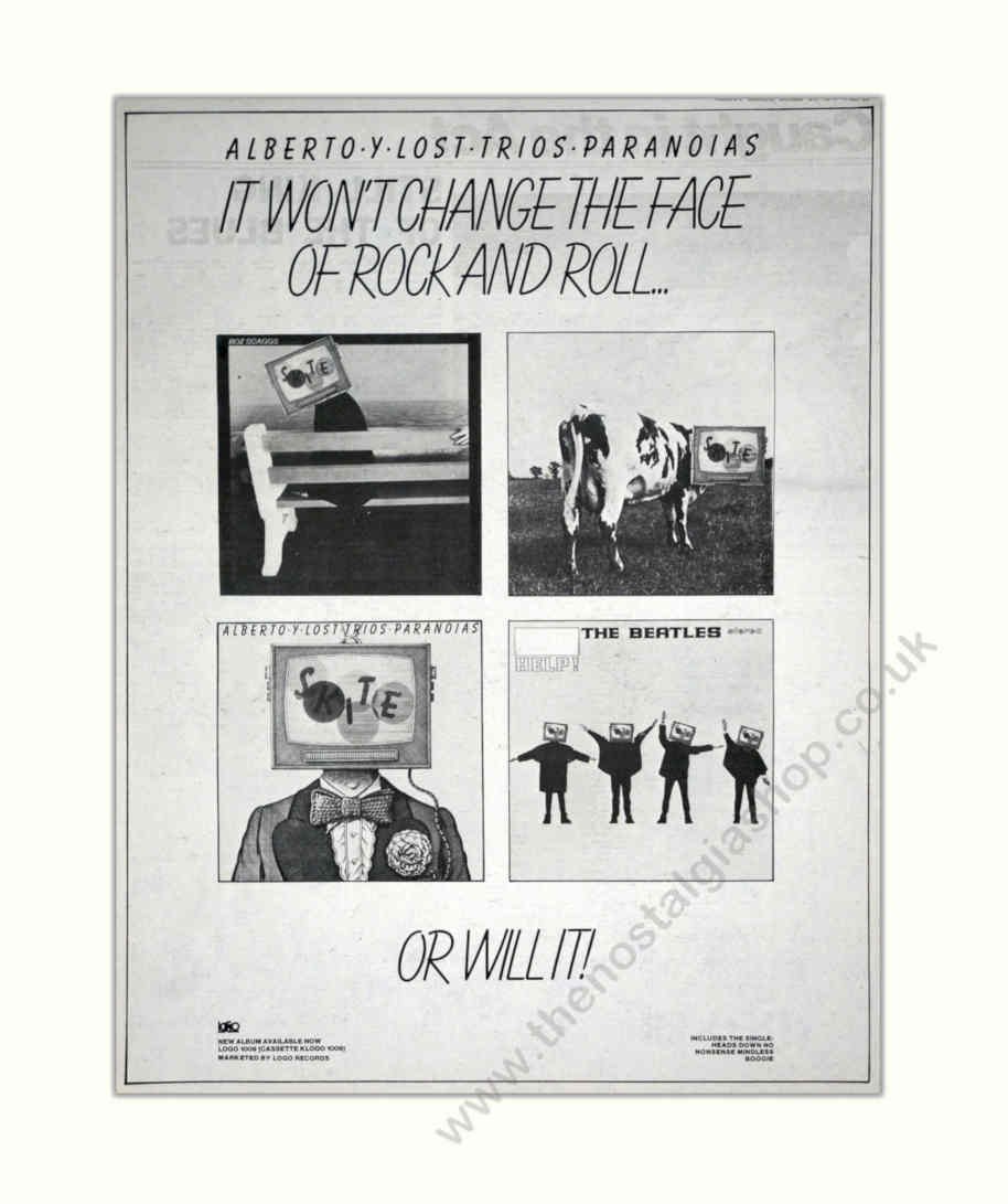 Alberto Lost Trio Vintage Retro Advert Poster A4 Photo Print
