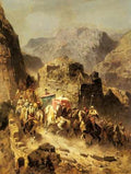 Alberto Pasini An Arab Caravan A4 Photo Print
