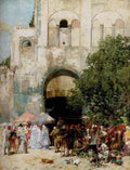 Alberto Pasini Market Day Constantinople A4 Photo Print