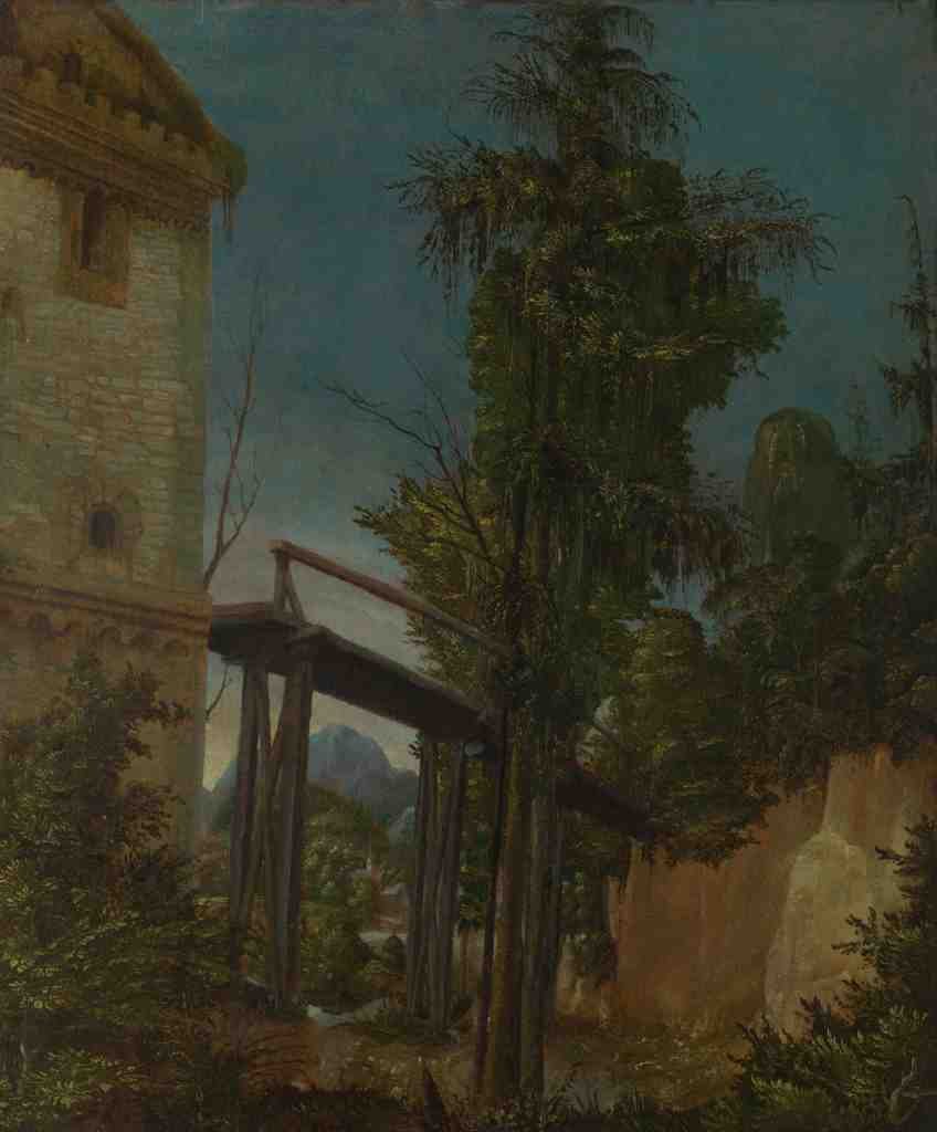 Albrecht Altdorfer Landscape with a Footbridge A4 Photo Print