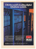 Alcatel E10 System Vintage Retro Advert Ads A4 Photo Print