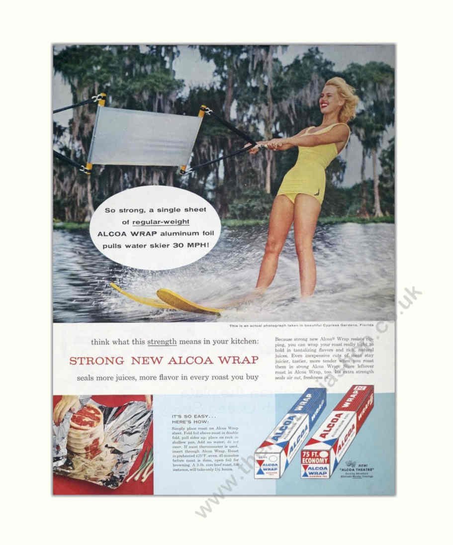 Alcoa Wrap Kitchen Vintage Retro Advert Poster A4 Photo Print