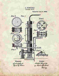 Alcohol Still Patent Print 2 A4 Photo Print