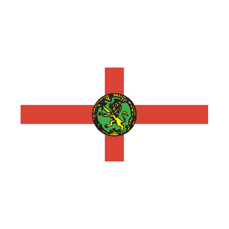 Alderney Island Flag N4786 A4 Photo Print