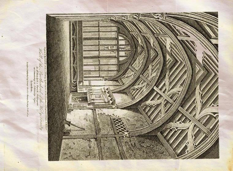 Aldersgate St Botolphs Parish England Britton Roffe 1815 Vintage A4 Photo Print