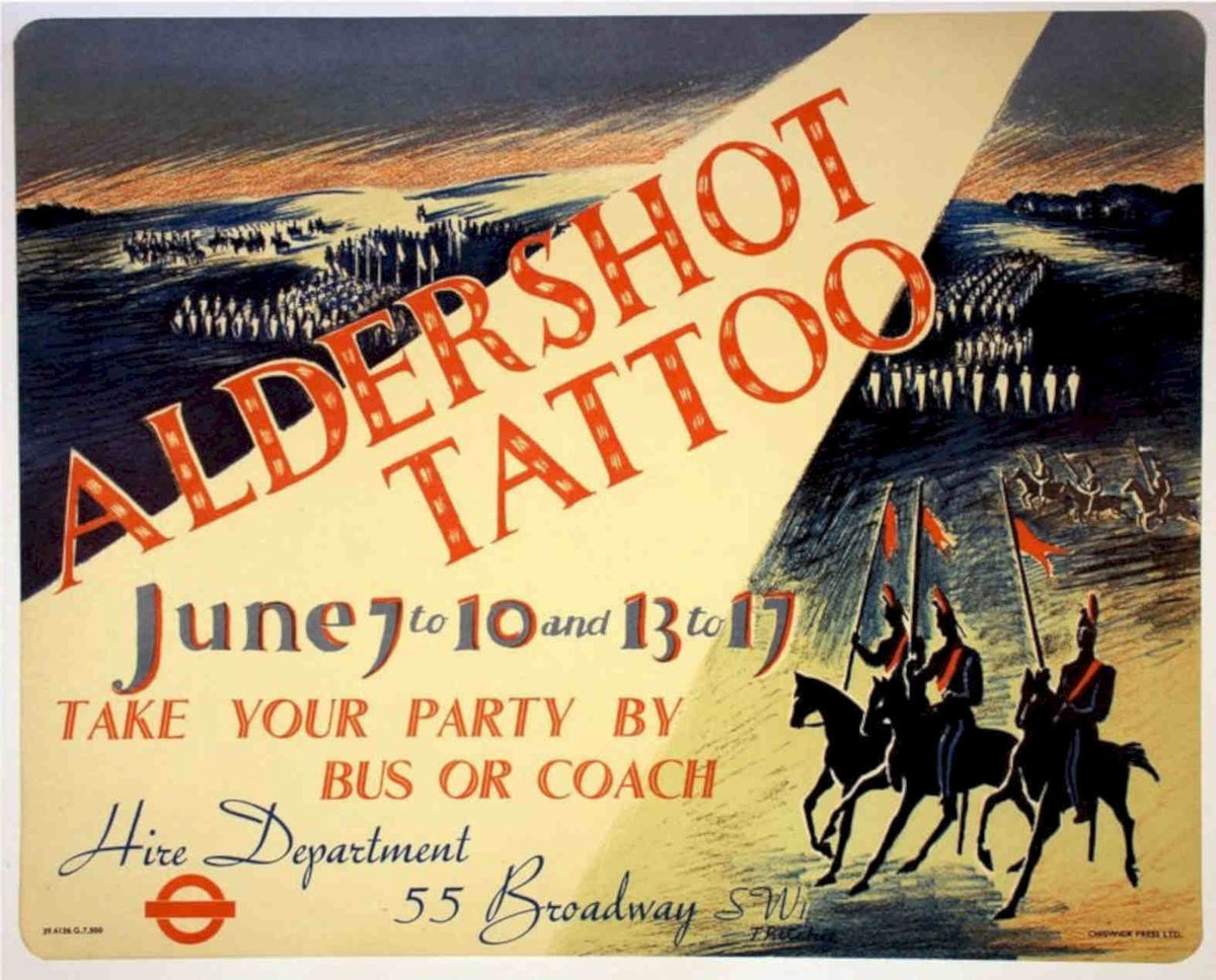 Aldershot Tattoo 1907 Vintage Retro Advert Poster A4 Photo Print