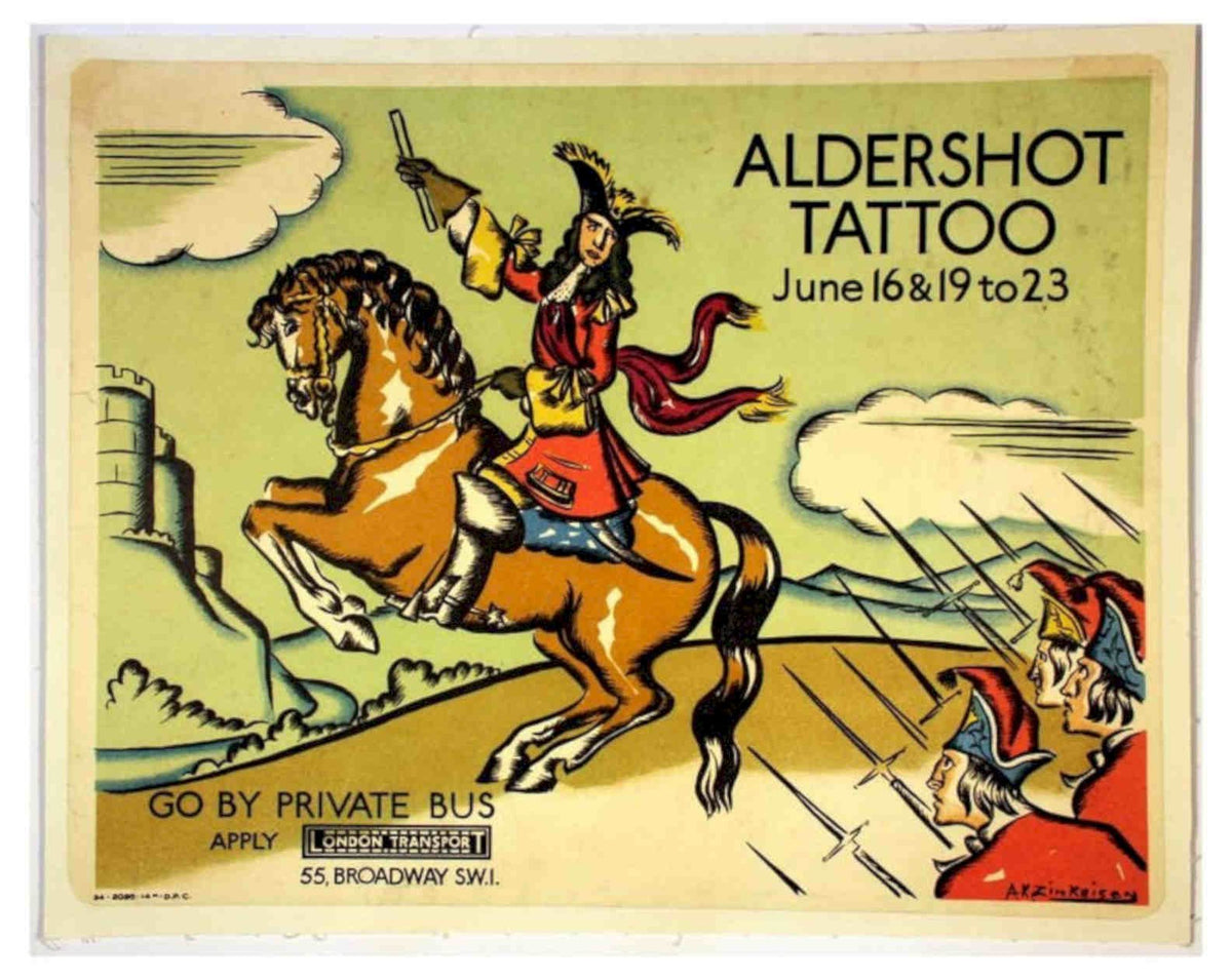 Aldershot Tattoo Poster Vintage Retro Advert Poster A4 Photo Print