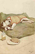 Aldin Cecil My Dog 1913 Ill in bed A4 Photo Print