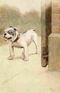 Aldin Cecil My Dog 1913 Outside A4 Photo Print