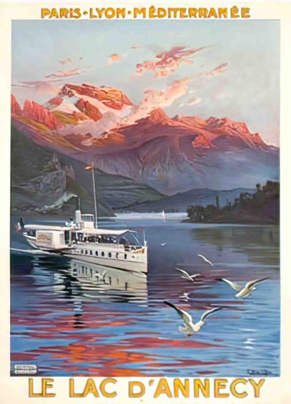 AlesiAnnecy Advert A4 Photo Print