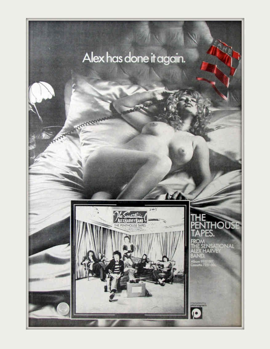 Alex Harvey Penthouse Vintage Retro Advert Poster A4 Photo Print