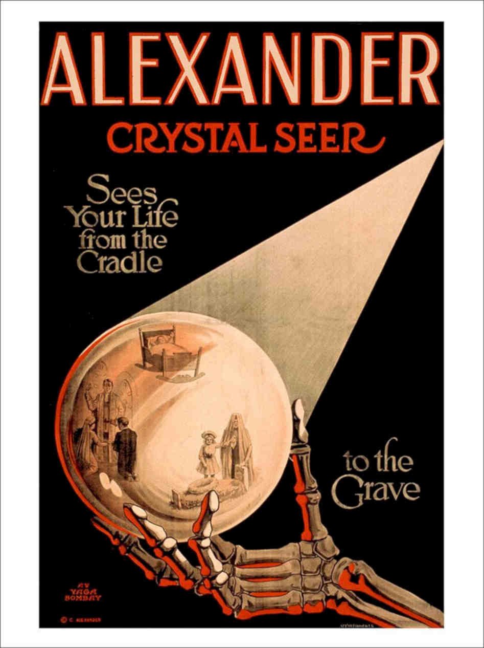 Alexander Crystal Seer Magic Poster Vintage Retro Advert Poster A4 Photo Print