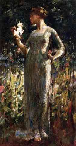 Alexander John White A KingS Daughter Aka Girl With Lilies A4 Photo Print