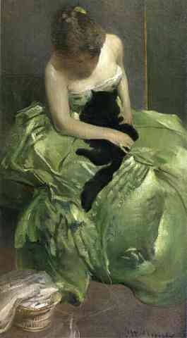 Alexander John White The Green Dress A4 Photo Print