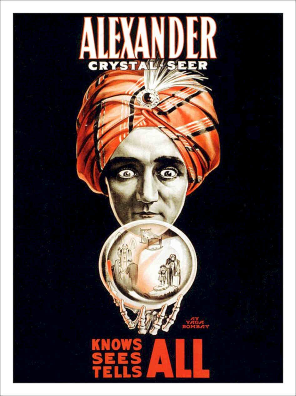 Alexander Magic Poster 1920s Vintage Retro Advert Poster A4 Photo Print