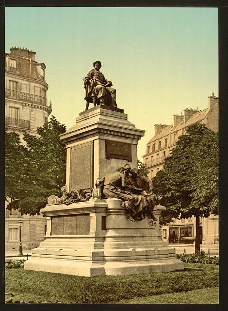 Alexandre Dumas monument Paris Vintage A4 Photo Print