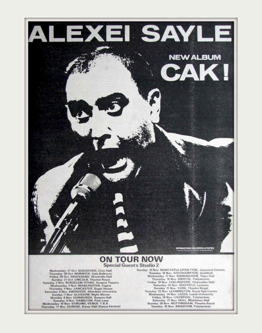 Alexei Sayle Cak Vintage Retro Advert Poster A4 Photo Print
