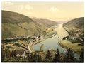 Alf and Bullay Moselle valley of Vintage A4 Photo Print