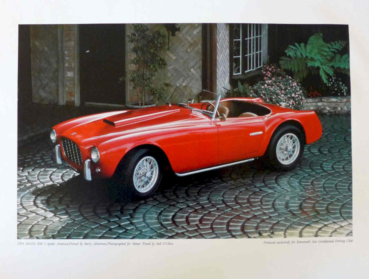 Alfa 2000 Spider Vintage Retro Advert Poster A4 Photo Print