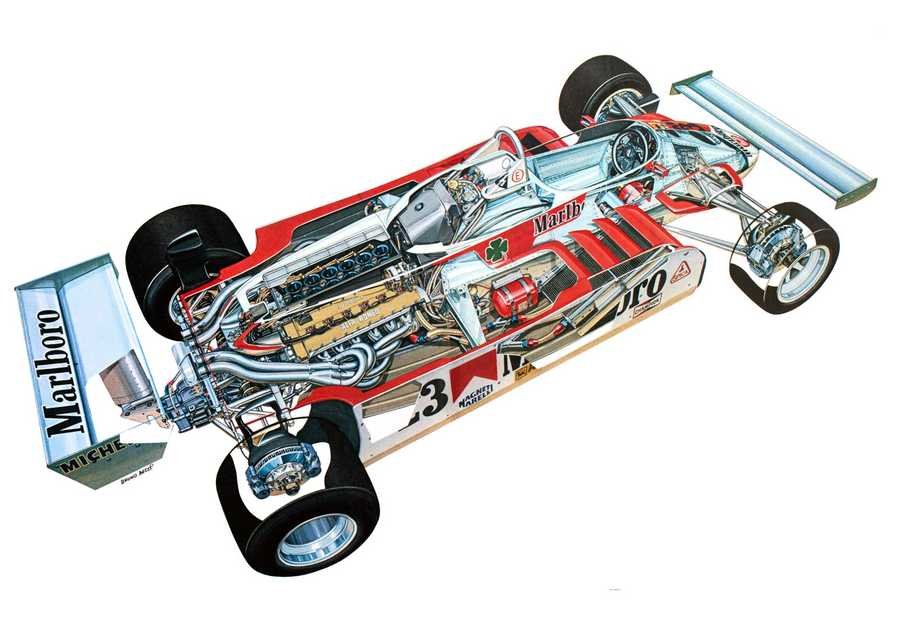Alfa Romeo 179C 1981 cutaway A4 Photo Print