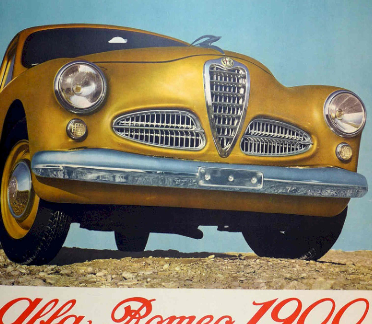 Alfa Romeo 1900 Vintage Retro Advert Poster A4 Photo Print