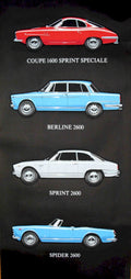 Alfa Romeo 2600 Vintage Retro Advert Poster A4 Photo Print