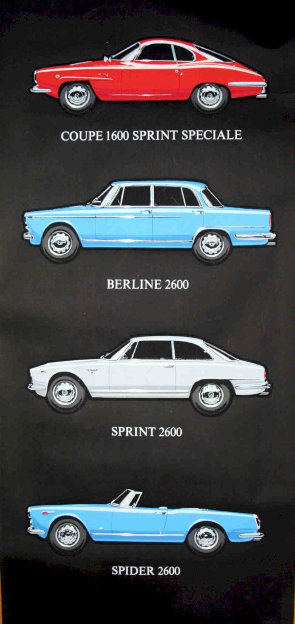 Alfa Romeo 2600 Vintage Retro Advert Poster A4 Photo Print