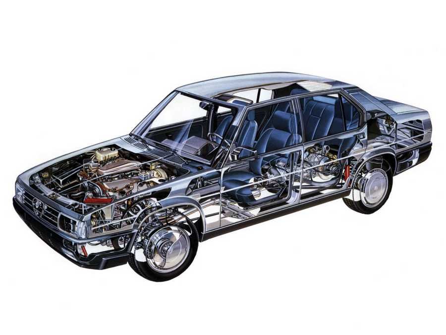 Alfa Romeo 90 cutaway A4 Photo Print