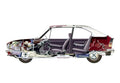 Alfa Romeo Alfasud 1973 cutaway A4 Photo Print