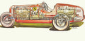 Alfa Romeo Bimotore cutaway A4 Photo Print